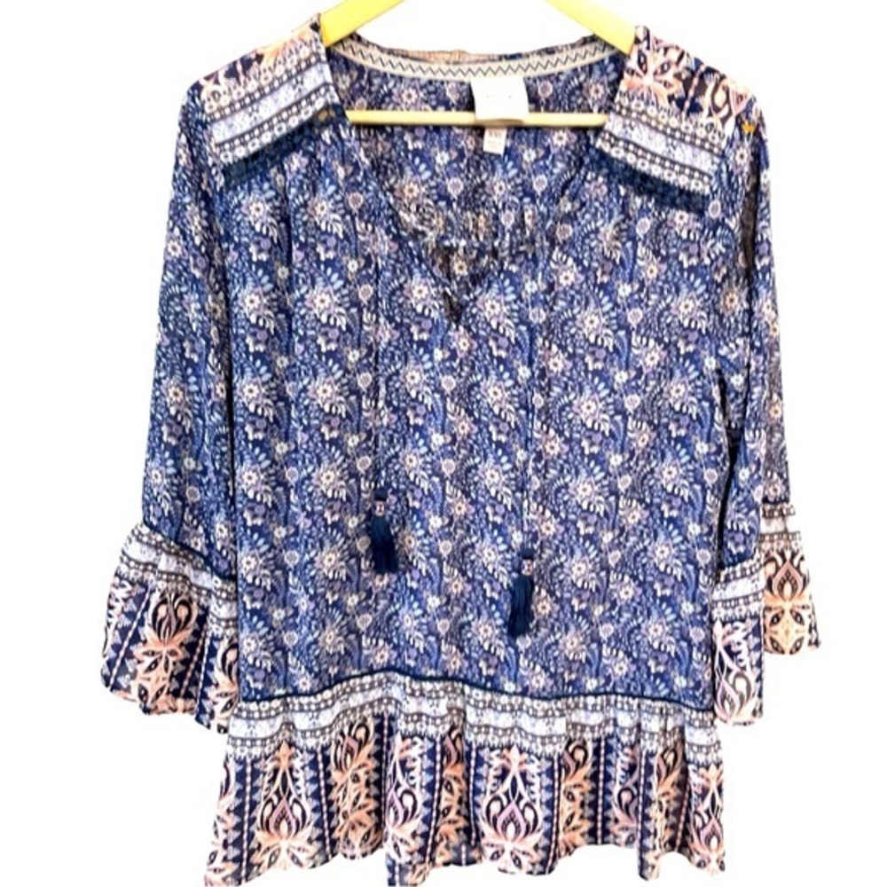 Knox Rose Floral Print Boho Top